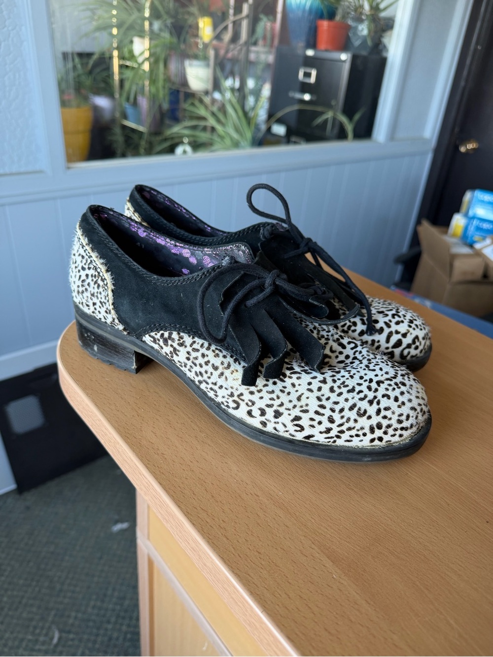 Irregular Choice Mutiny Leopard Print Shoes